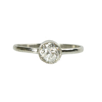 Orbit Platinum Bezel set Solitaire - Gem Set Love