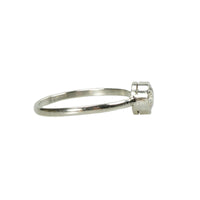 Orbit Platinum Bezel set Solitaire - Gem Set Love