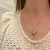 Vintage Gold Buddha Charm Necklace