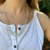 Glittering Glass Graduated Bead Necklace