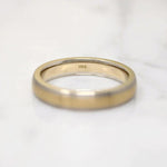 Slim Two Tone Recycled Gold Wedding Band