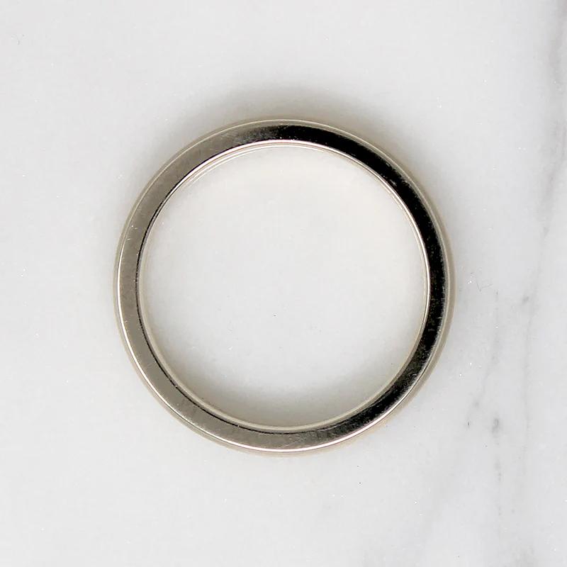 Slim Two Tone Recycled Gold Wedding Band