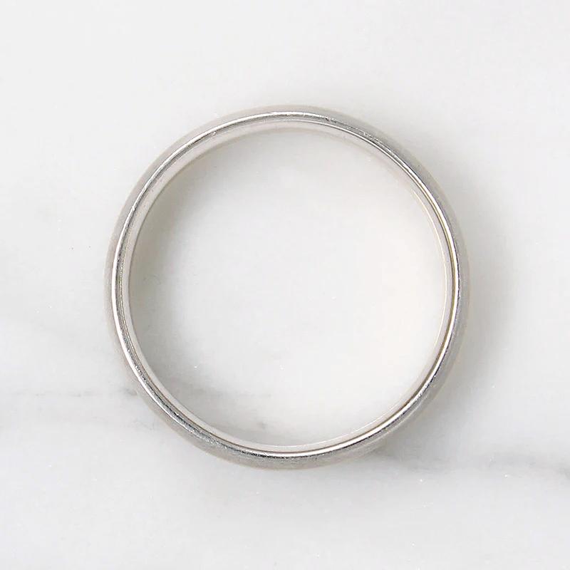 Handsome Two Tone Recycled Gold Wedding Band