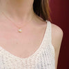 Engraved Two Tone Hexagonal Diamond Pendant