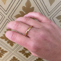Mellow Rosy Gold Antique Wedding Band