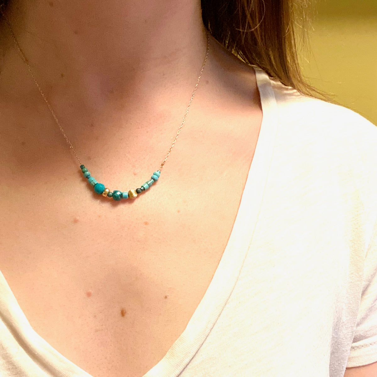 Turquoise and Gold Beauty by brunet