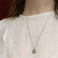 Miniature Portrait in Rose Cut Diamond Frame by Ancient Influences