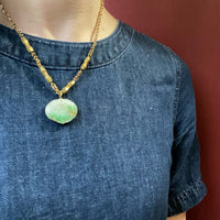 Peaches and Cherries an Antique Jade Pendant