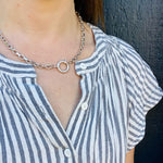 Glam Faceted Silver Cable Link Chain by Ancient Influences