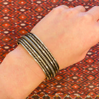Layers of Braided Silver Cuff