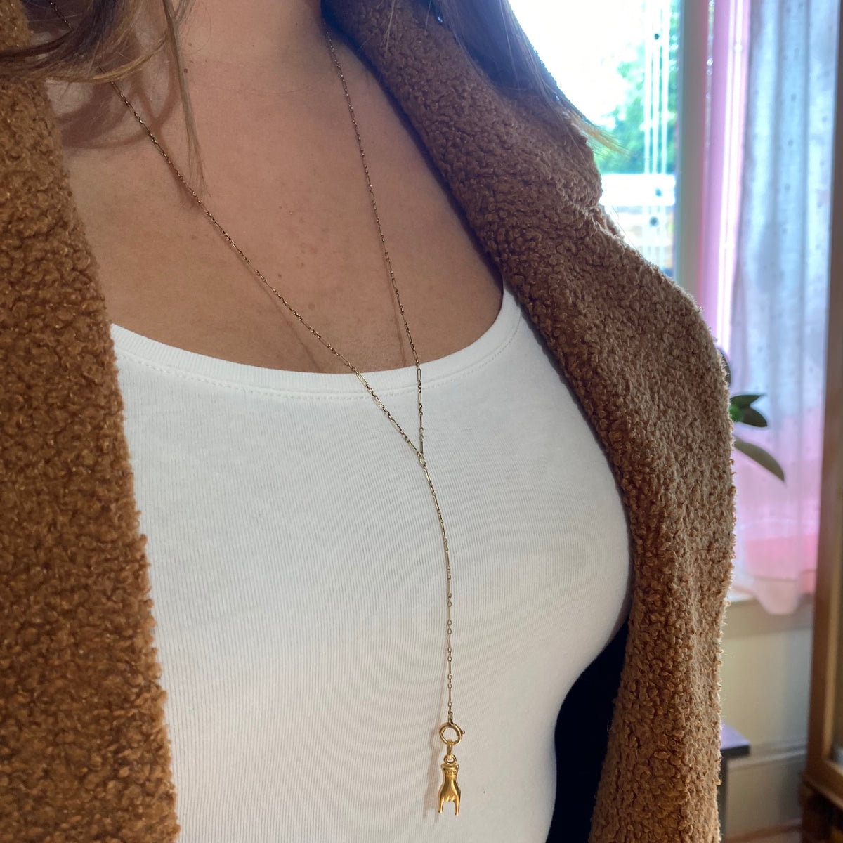 Vintage Gold Corna Charm
