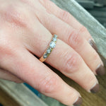 Substantial Edwardian Two Tone Diamond Band