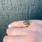 Green Flash Witchy Black Opal Ring