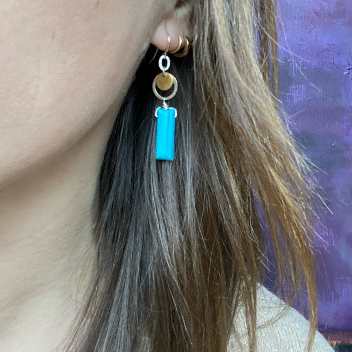 Sun Over Water Earrings by Brin