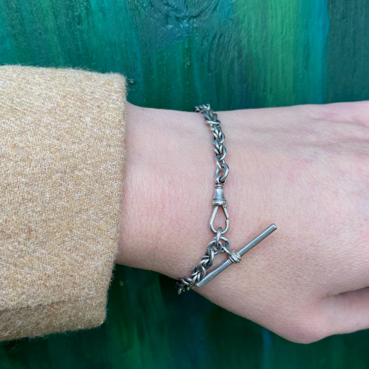 English Sterling Love Knot Link Bracelet
