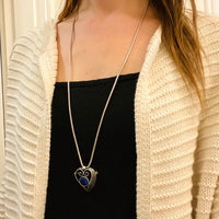 Hand Wrought Silver Heart Pin by Kalo