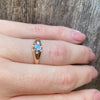 Rose Gold Moonstone Ring c1890