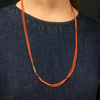 Delicate Three Strand Antique Organic Bead Necklace