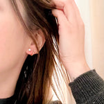Bezel Set 0.41tcw Old Euro Diamond Stud Earrings