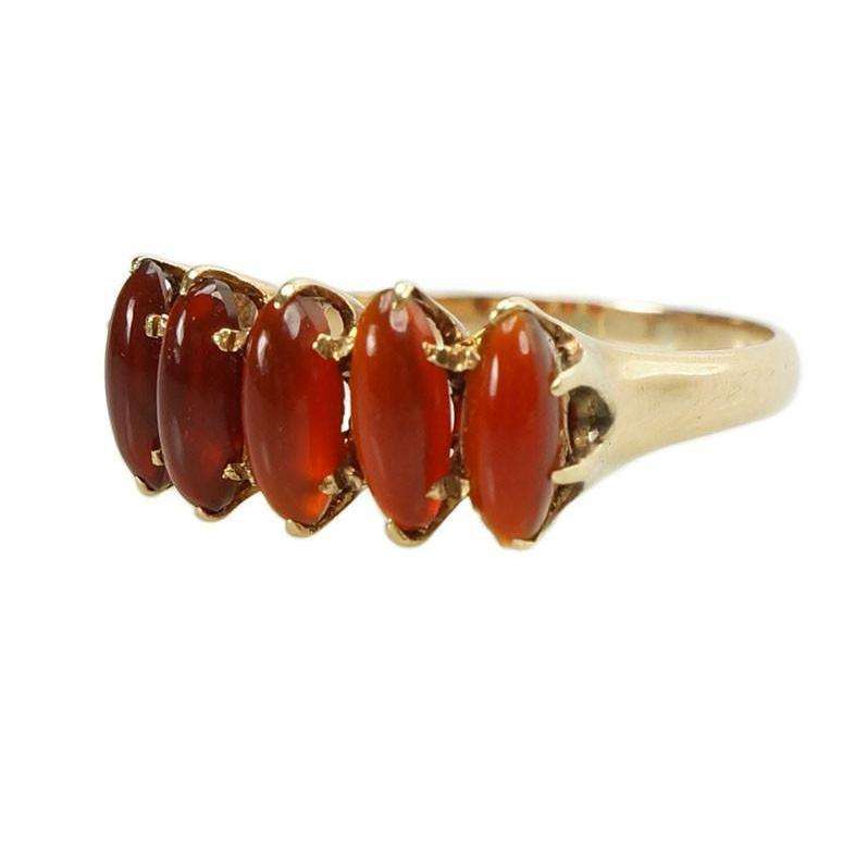 Beautiful Victorian Gold Ring with Carnelian