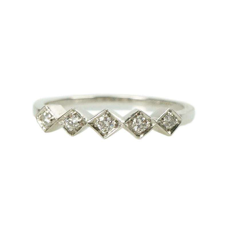Vintage 5 Diamond Platinum Band