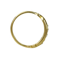 Art Nouveau gold and Diamond Band