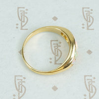 5 graduated opals in 18k yellow gold