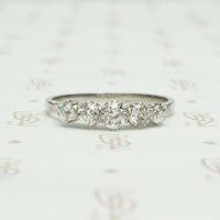 graduated 5 oec diamond band in 14k white gold diamonds beautifully set in tiara like mounts