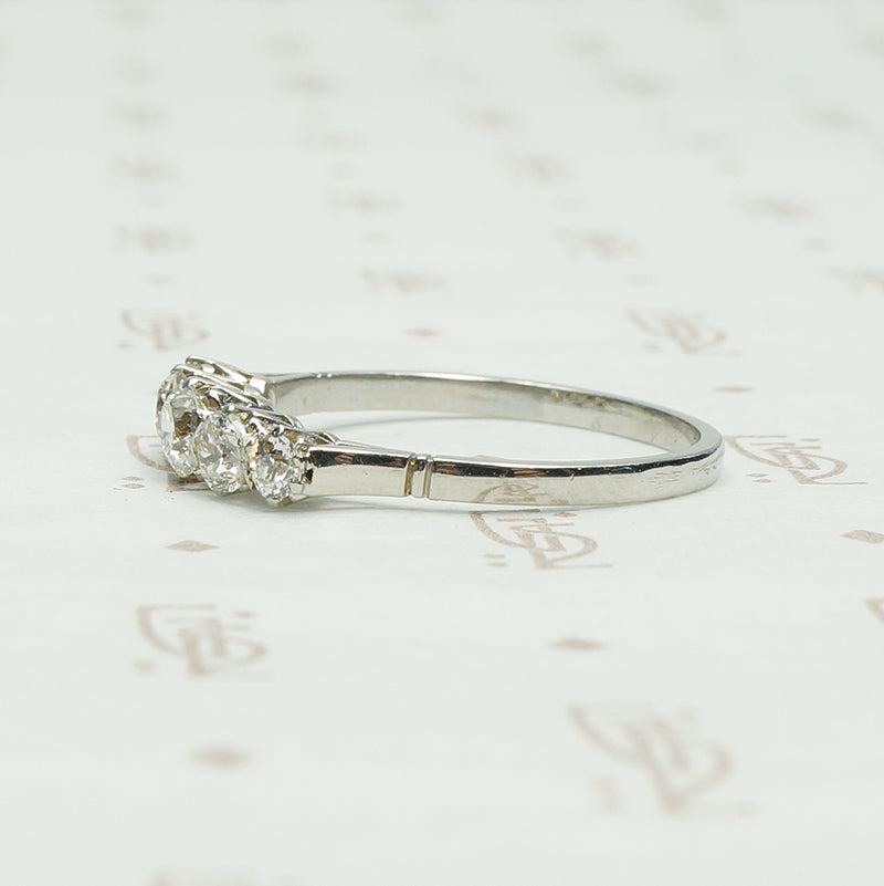 Vintage 1930's Old Euro Diamond Ring