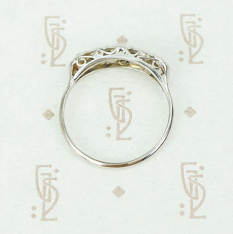 Modern Gypsy Art Deco OMC Diamond Band