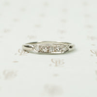 Simply Lovely Vintage Platinum and Diamond Band