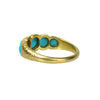 Half Hoop 18k Gold and Turquoise Band