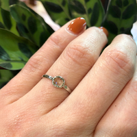 The Georgian Collet Rose Cut Diamond in Platinum
