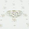 Timeless 1940's Platinum Old Euro Diamond Ring