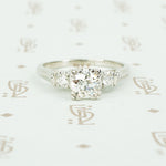 Timeless 1940's Platinum Old Euro Diamond Ring