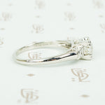 Timeless 1940's Platinum Old Euro Diamond Ring