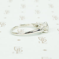 Timeless 1940's Platinum Old Euro Diamond Ring