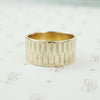 Unique Vintage 1960's Wide Gold Band
