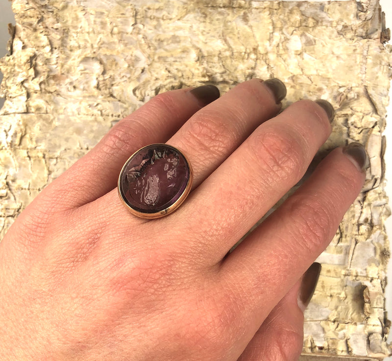 Late Georgian Gold Tassie Intaglio Ring – GSL