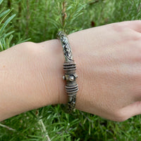 Engraved & Filigreed Bangle Bracelet