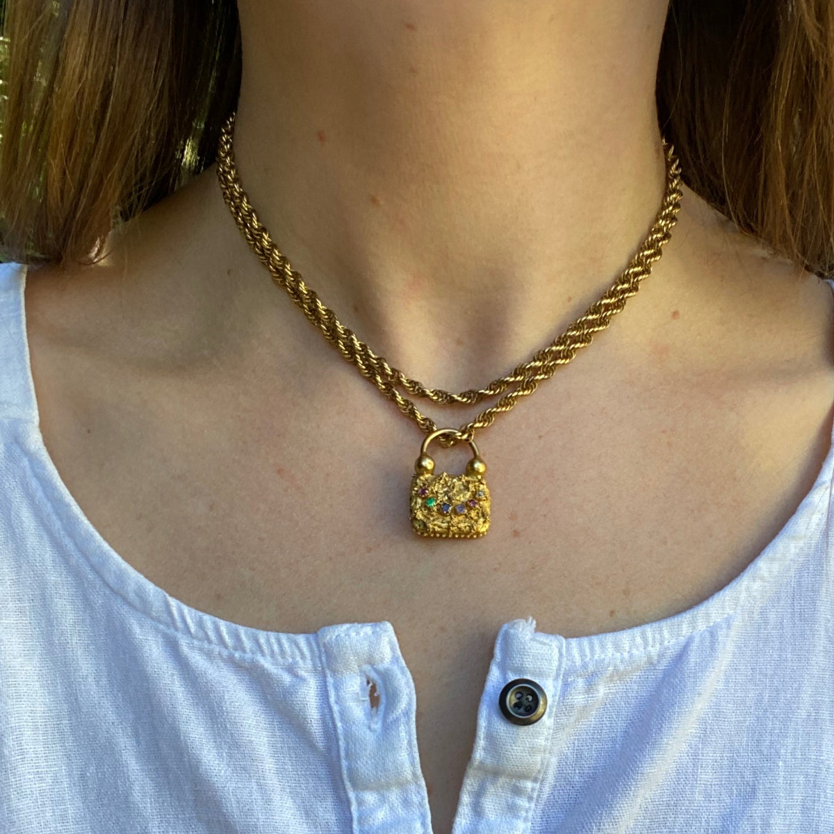Padlock Shaped Georgian Regard Locket