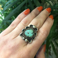 Vintage Turquoise Silver Ring