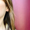 Warm Madeira Wine Colored Garnet Studs