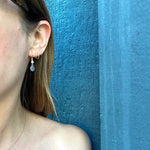 LUNA Moonstone and Diamond Ear Drops
