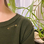 Elegant Edge Antique Gold Safety Pin