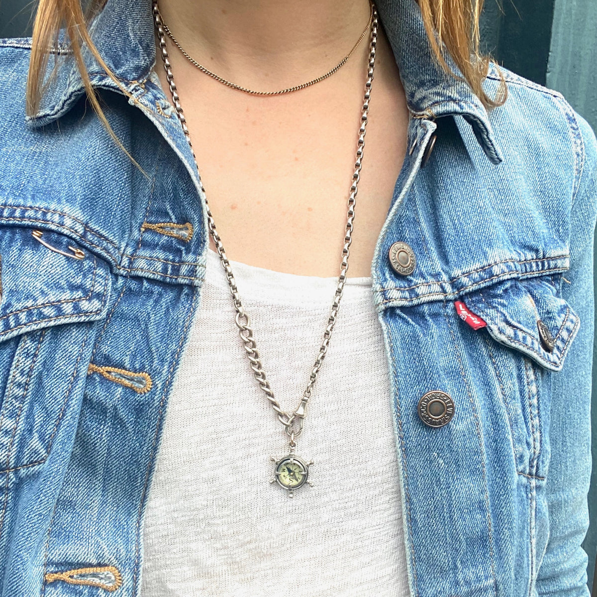 Married Mixed Metal Curb Chain Necklace