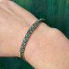 Slim Petit Point Turquoise Cuff with Rocker Designs