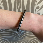 Twisted Silver Cuff Bracelet
