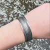 Woven Silver Cuff Bracelet with Lovely Details