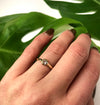 Mine Cut Diamond Bezel Set Solitaire